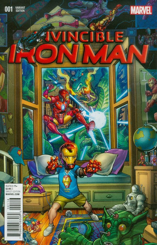 Invincible Iron Man #1 (Bradshaw Variant Cover)