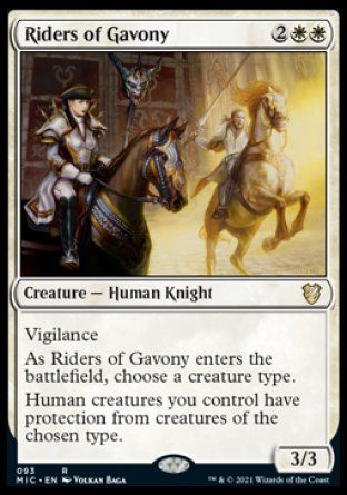 Riders of Gavony (Innistrad Midnight Hunt Commander Decks) Trading Card