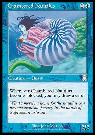 Chambered Nautilus (Mercadian Masques) Trading Card