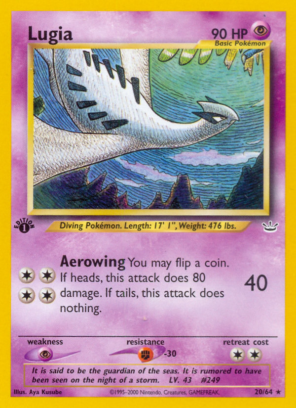 Lugia (20/64) - Neo Revelation Pokémon Card