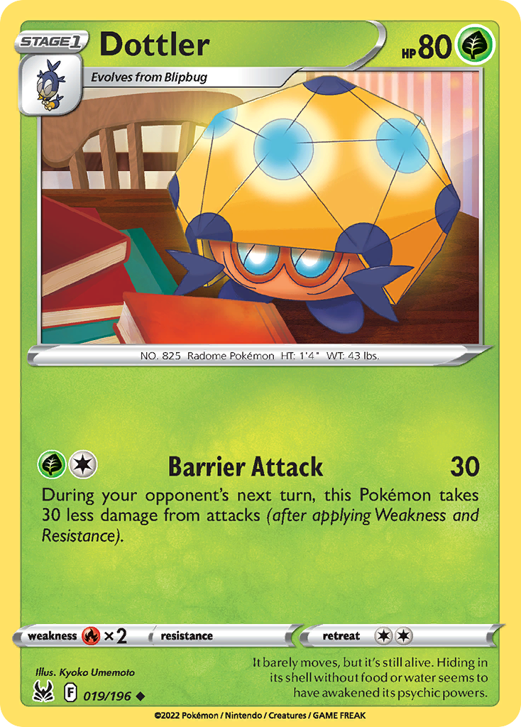 Dottler (19/196) - Lost Origin Pokémon Card