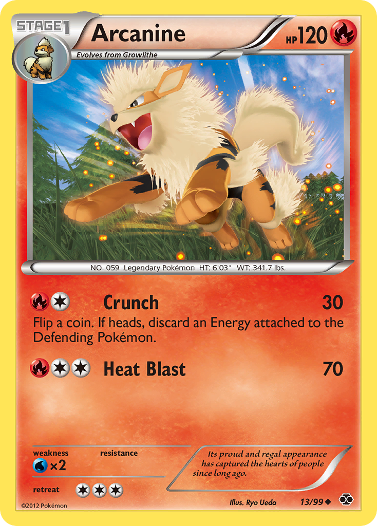 Arcanine (13/99) - Next Destinies Pokémon Card