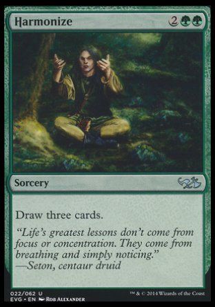 Harmonize (Duel Decks : Anthology) Trading Card