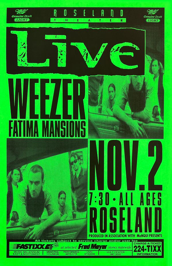 Live & Weezer Roseland Theater 1994