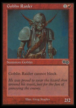 Goblin Raider (Urza's Saga) Trading Card