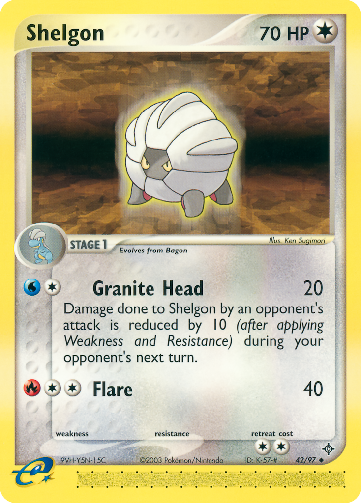 Shelgon (42/97) - Dragon Pokémon Card