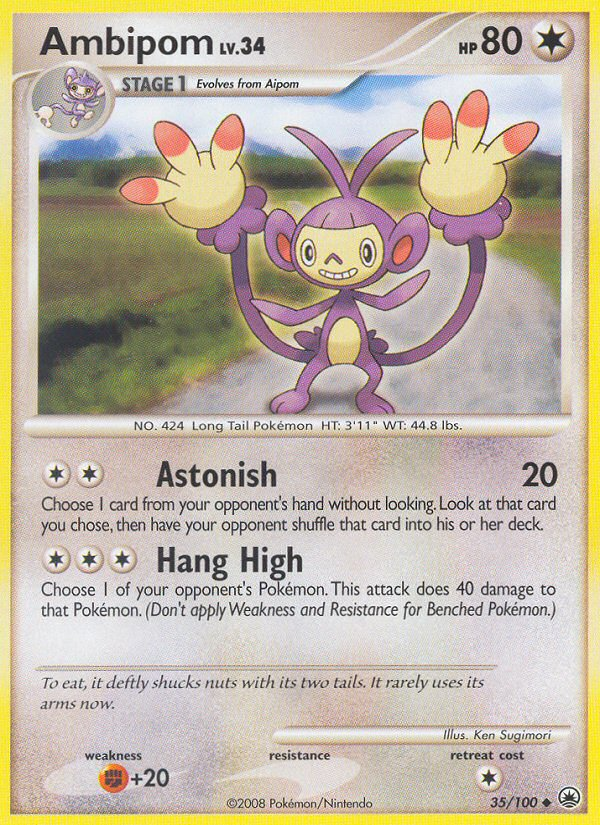 Ambipom (35/100) - Majestic Dawn Pokémon Card