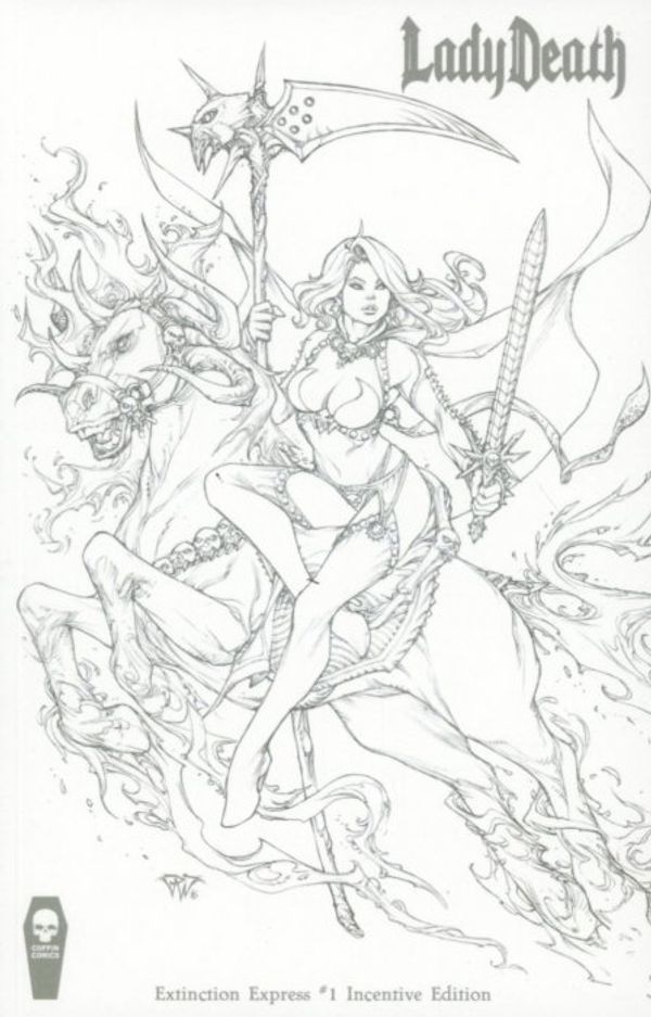 Lady Death: Extinction Express #1 (Free 10 Copy Pantalena Cover Cover)