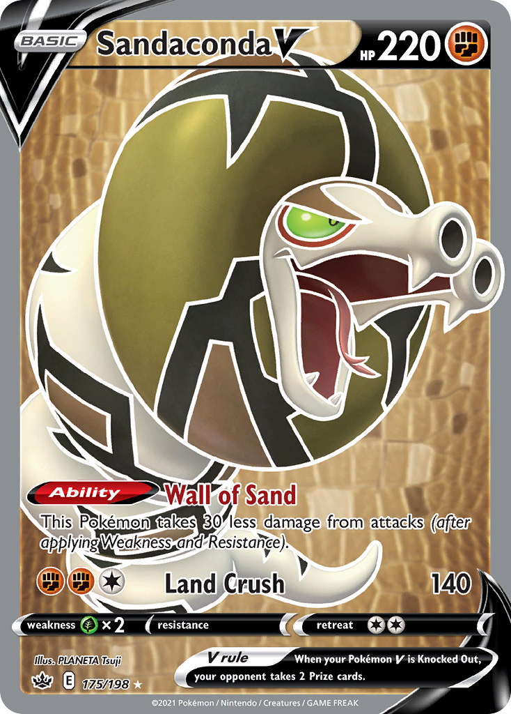 Sandaconda V (175/198) - Chilling Reign Pokémon Card