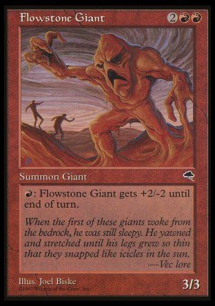 Flowstone Giant (Tempest) Trading Card