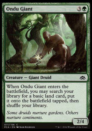 Ondu Giant (Planechase Anthology decks) Trading Card