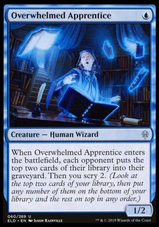 Overwhelmed Apprentice (Throne of Eldraine) Trading Card