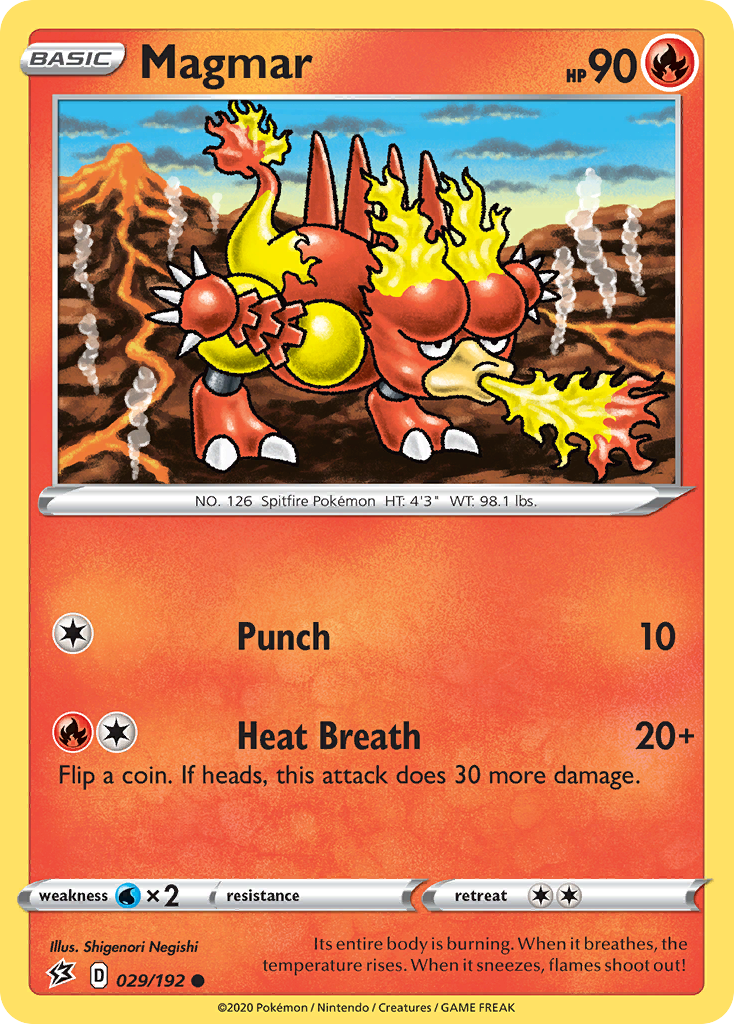 Magmar (29/192) - Rebel Clash Pokémon Card