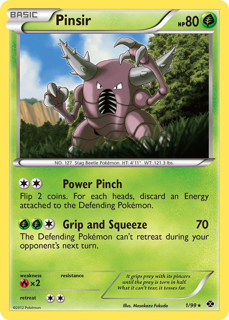 Pinsir (1/99) - Next Destinies Pokémon Card