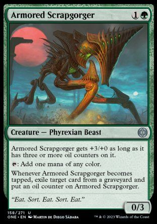 Armored Scrapgorger (Phyrexia: All Will Be One) Trading Card