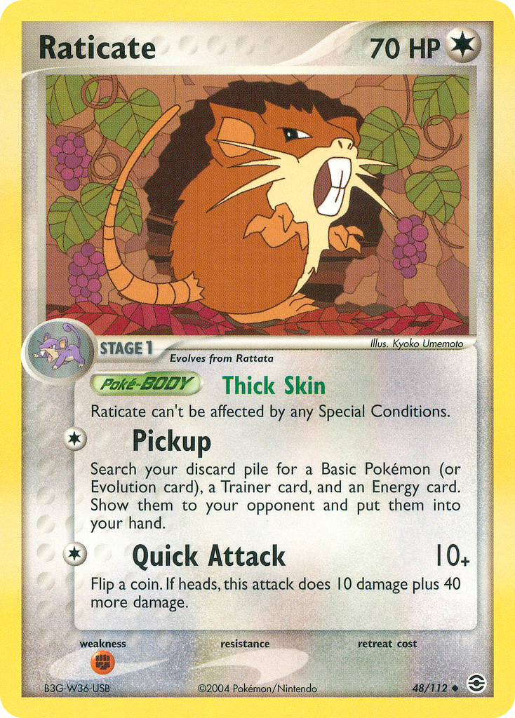 Raticate (48/112) - FireRed & LeafGreen Pokémon Card