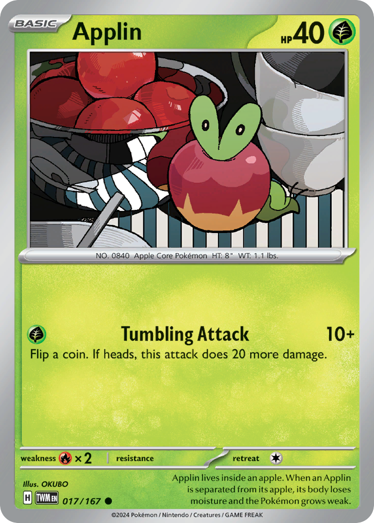 Applin (17/167) - Twilight Masquerade Pokémon Card