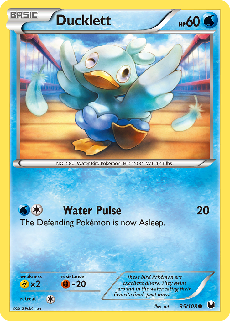 Ducklett (35/108) - Dark Explorers Pokémon Card