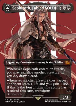Sephiroth, Fabled SOLDIER (Final Fantasy - Borderless Surge Foil)