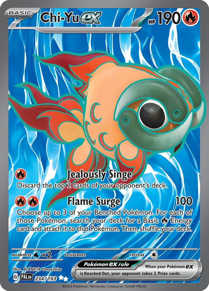 Chi-Yu ex (234/193) - Paldea Evolved Pokémon Card