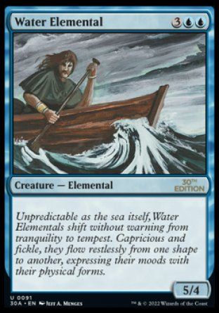 Water Elemental (Magic 30th Anniversary Edition) Trading Card