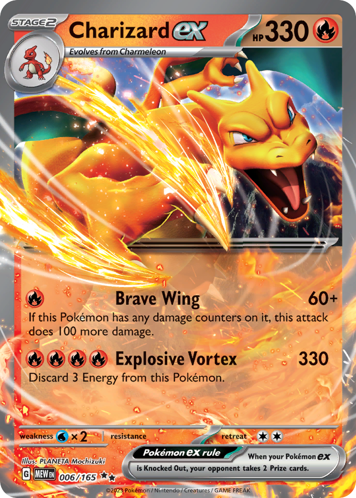 Charizard ex (6/165) - 151 Pokémon Card