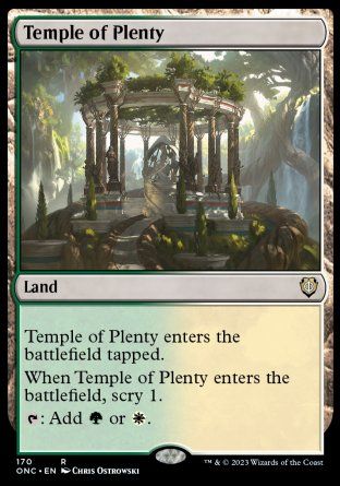 Temple of Plenty (Phyrexia: All Will Be One Commander Decks) Trading Card