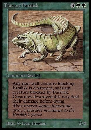 Thicket Basilisk (Alpha) Trading Card