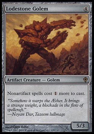 Lodestone Golem (Worldwake) Trading Card