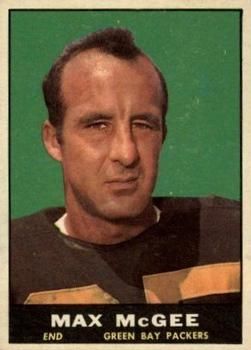 Max McGee 1961 Topps #42 Sports Card