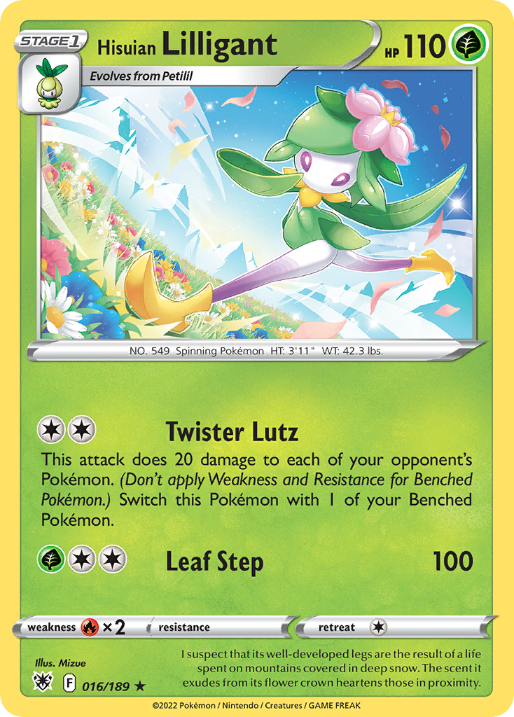 Hisuian Lilligant (16/189) - Astral Radiance Pokémon Card