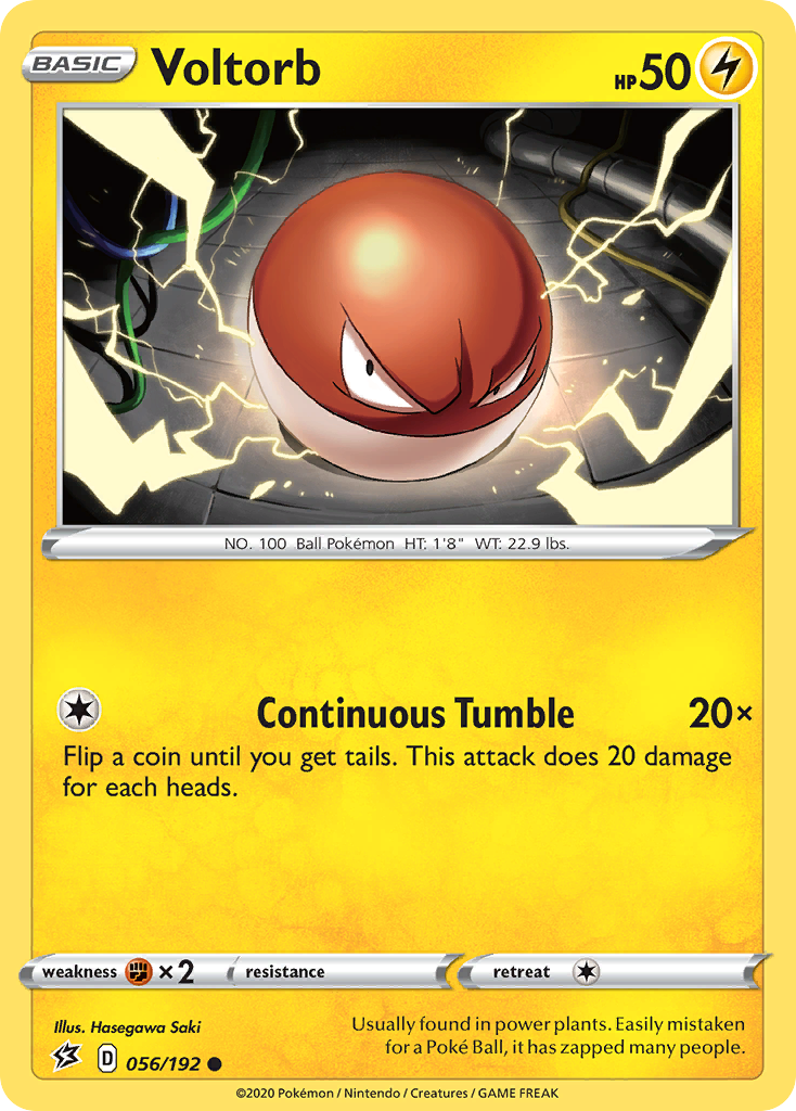 Voltorb (56/192) - Rebel Clash Pokémon Card