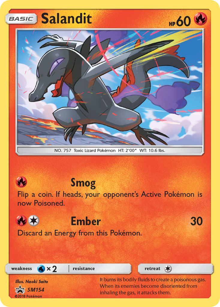 Salandit (SM154) - SM Black Star Promos Pokémon Card