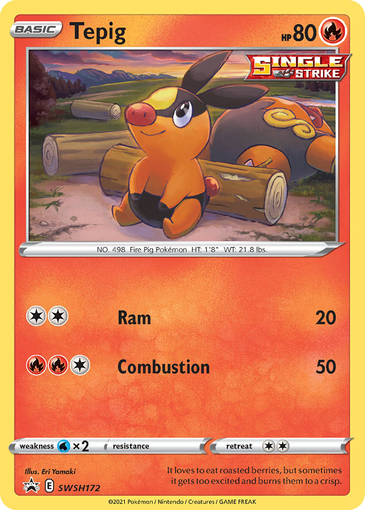 Tepig (SWSH172) - SWSH Black Star Promos Pokémon Card