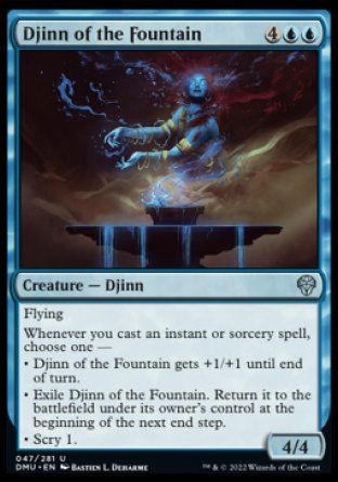 Djinn of the Fountain (Dominaria United) Trading Card