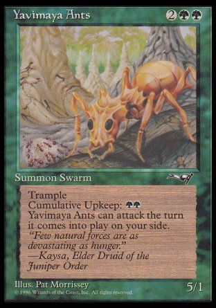 Yavimaya Ants (Alliances) Trading Card