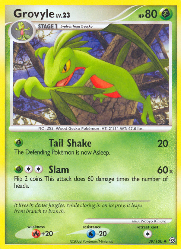 Grovyle (39/100) - Stormfront Pokémon Card