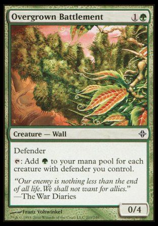 Overgrown Battlement (Rise of the Eldrazi) Trading Card