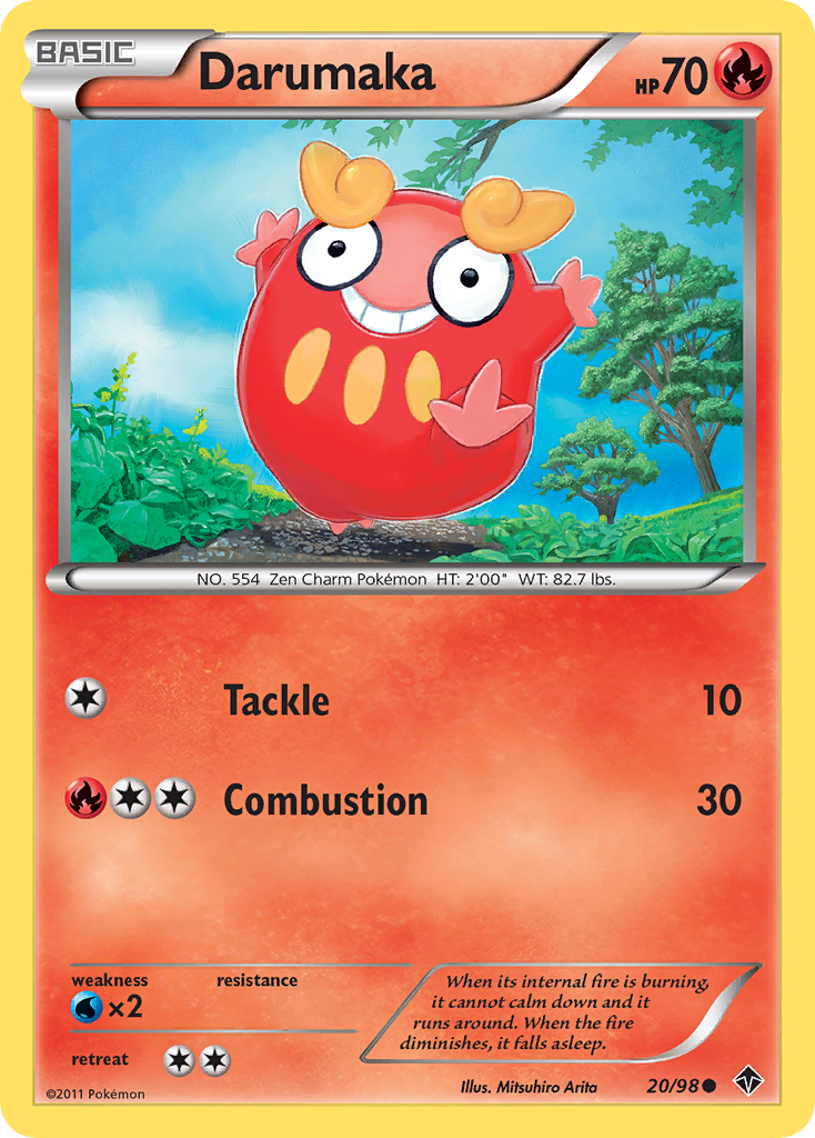 Darumaka (20/98) - Emerging Powers Pokémon Card