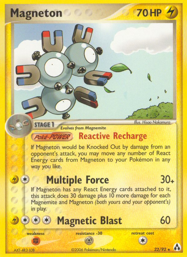 Magneton (22/92) - Legend Maker Pokémon Card