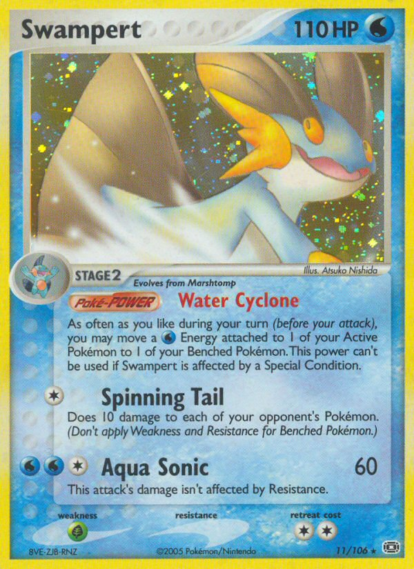 Swampert (11/106) - Emerald Pokémon Card