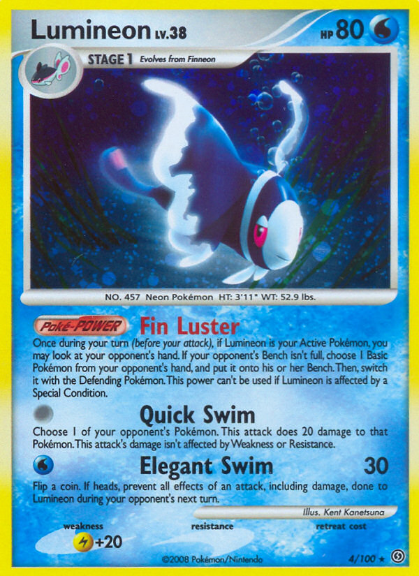 Lumineon (4/100) - Stormfront Pokémon Card