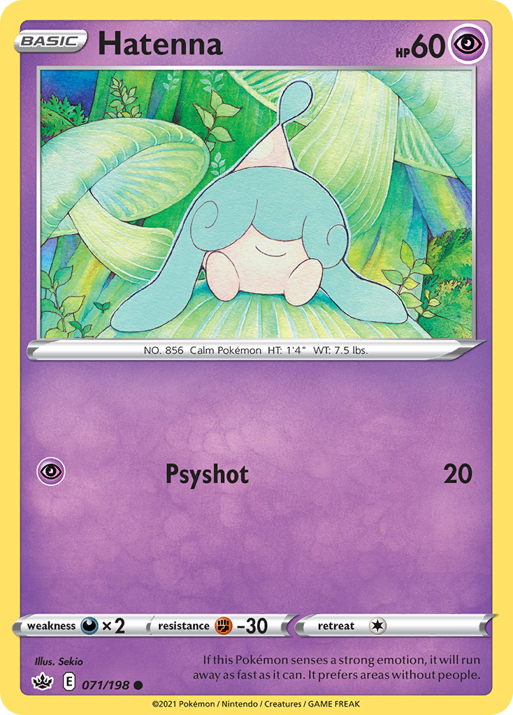 Hatenna (71/198) - Chilling Reign Pokémon Card