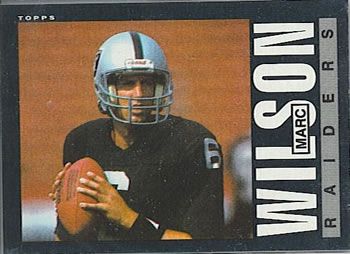 Marc Wilson 1985 Topps #299 Sports Card