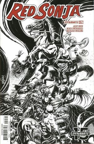 Red Sonja #25 (25 Copy Mandrake B&w Cover)