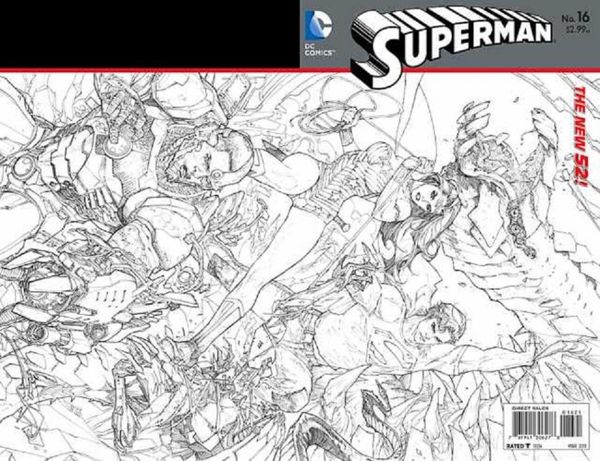 Superman #16 (Sketch Wraparound Variant)