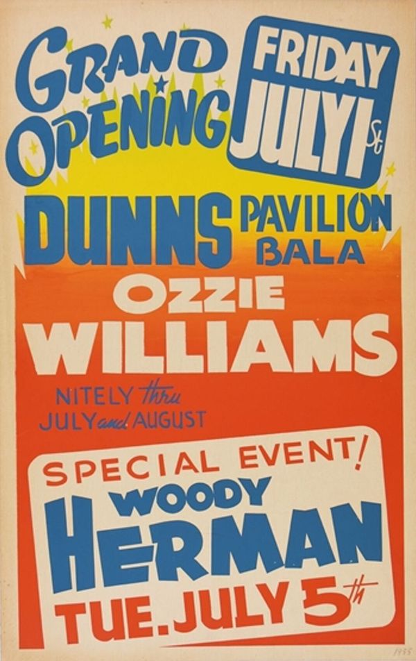 1955-Dunns Pavilion–Woody Herman-Ozzie Williams