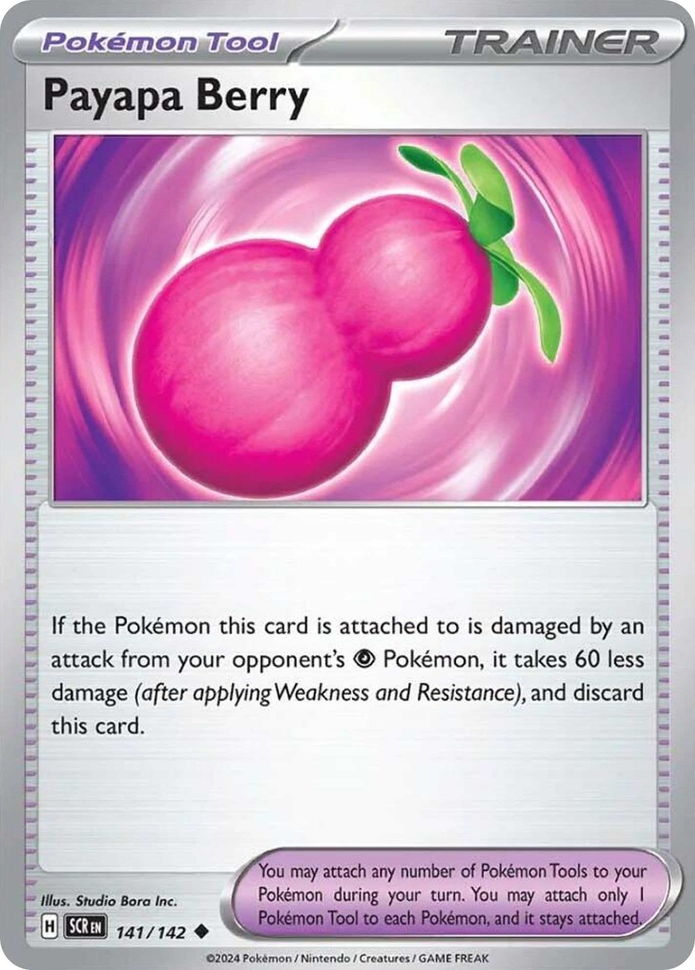 Payapa Berry (Trainer: Pokémon Tool) (141/142) - Stellar Crown Pokémon Card