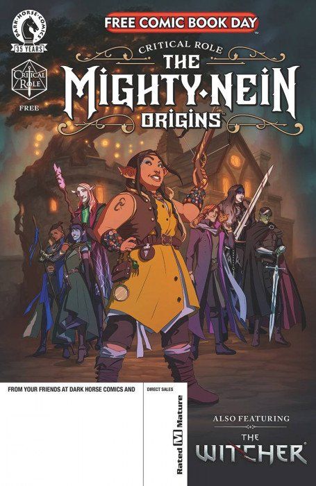 Critical Role The Mighty Nein Origins and The Witcher 2021 FCBD Comic