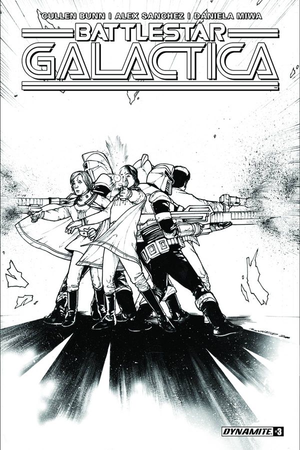 Battlestar Galactica Vol 3 #4 (Cover C 10 Copy B&w Cover)